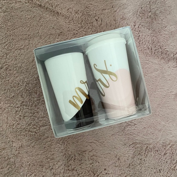 Mr & Mrs Double Wall Travel Tumblers - Picture 6 of 6